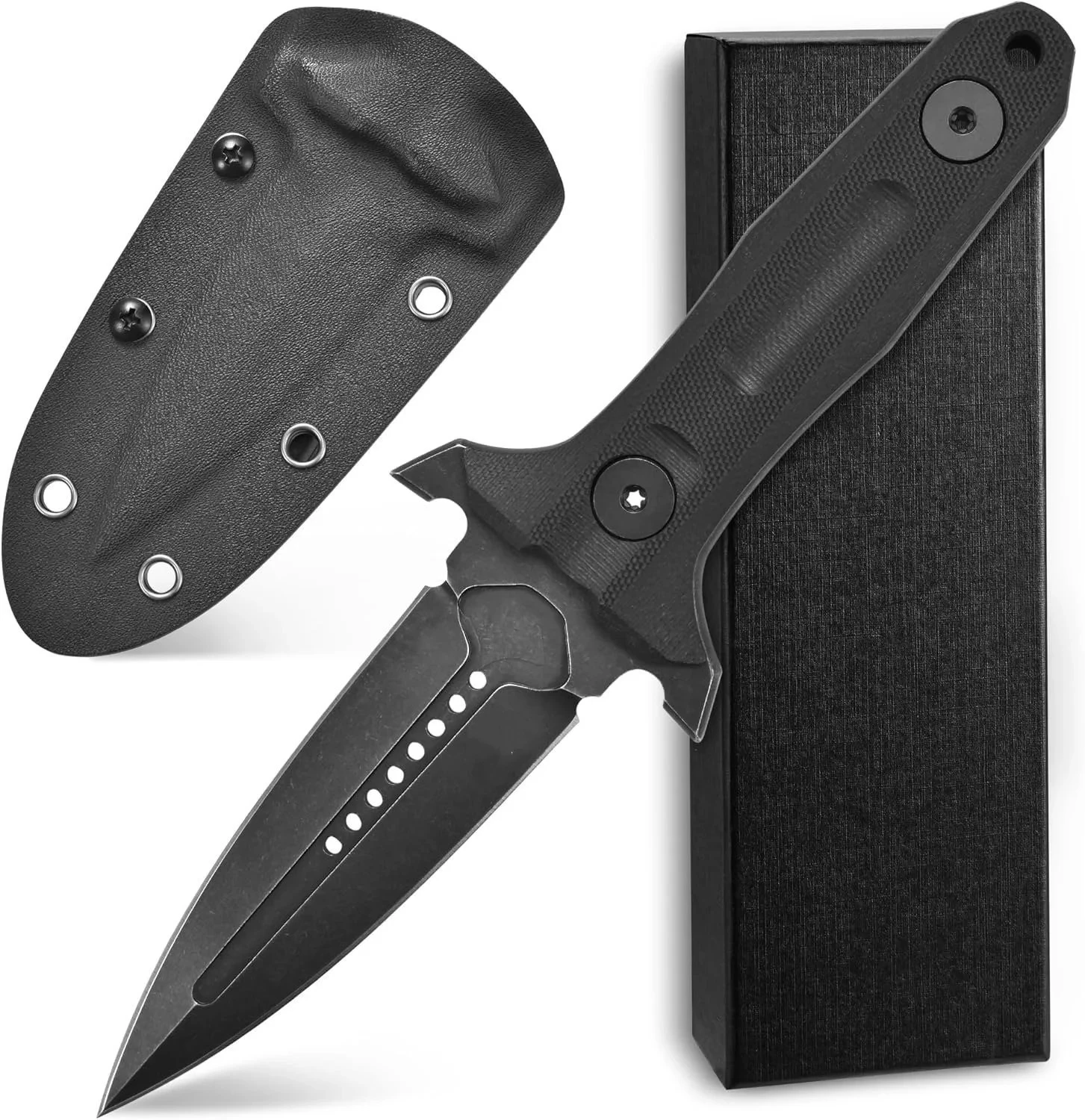 imgi_9_O1CN01WUPsvk1qdkthysFlw_4128405519-0-cib.webp Stonewashed steel knife G10 handle full survival knife outdoor EDC camping outdoor knife product image