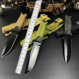 Green Handle Outdoor Fixed Blade Knife Set outdoor knife product image
