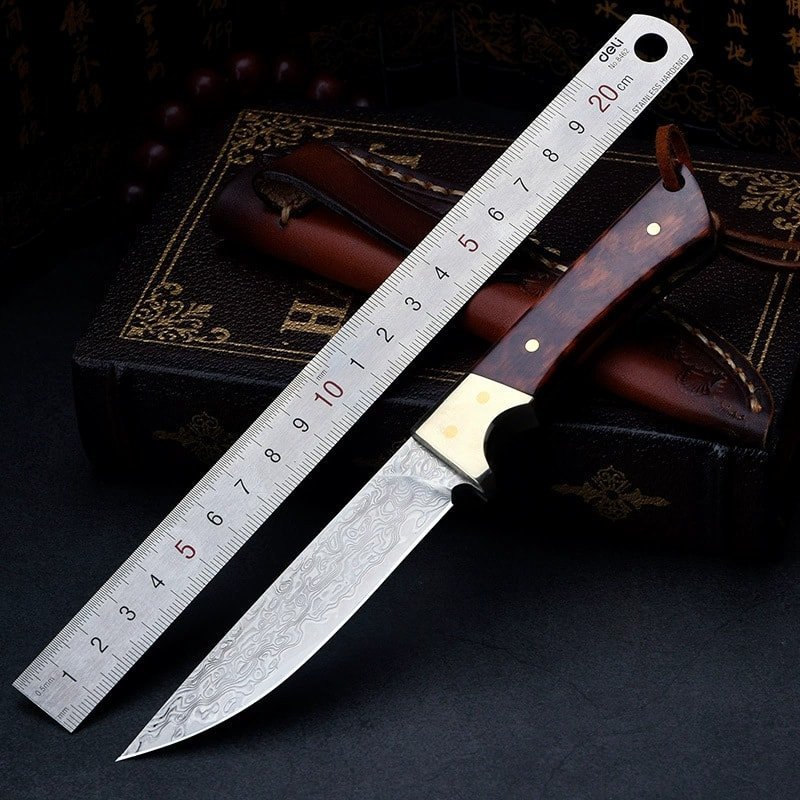 manual-clean-800-218.jpg Long Outdoor Fixed Blade Knife with Sheath outdoor knife product image