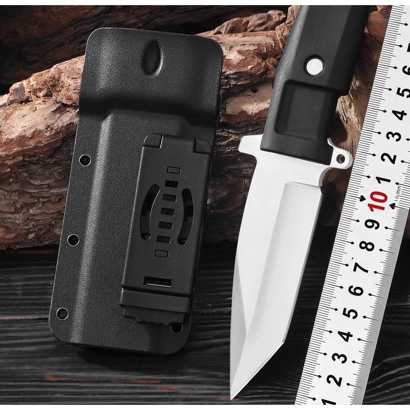 manual-clean-800-225.jpg Outdoor Fixed Blade Knife with Belt Sheath outdoor knife product image