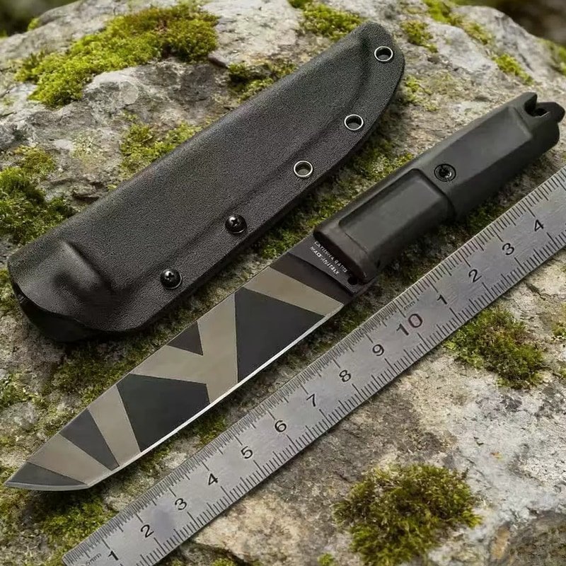 manual-clean-800-244.jpg Outdoor Fixed Blade Knife with Camo Sheath outdoor knife product image