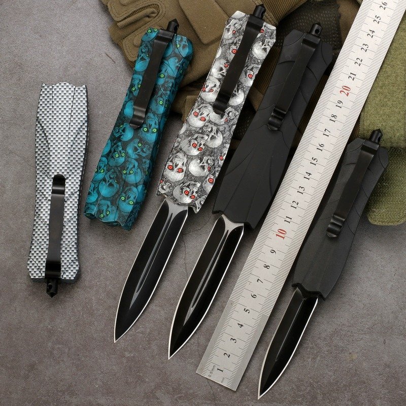 manual-clean-800-253.jpg Compact Outdoor Fixed Blade Knife Set with Pattern Handles outdoor knife product image