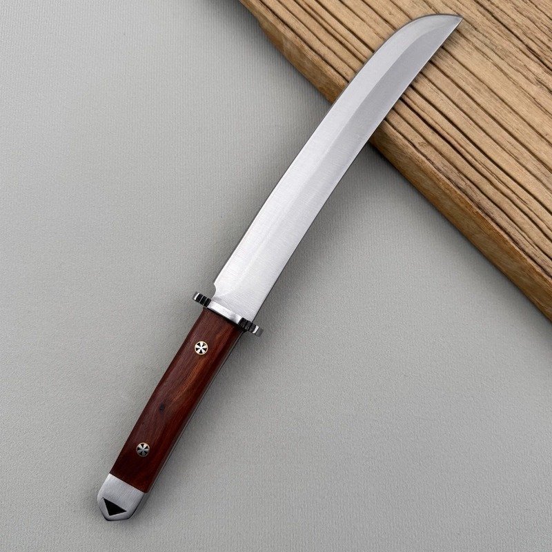 manual-clean-800-301.jpg Wood Handle Outdoor Fixed Blade Knife outdoor knife product image