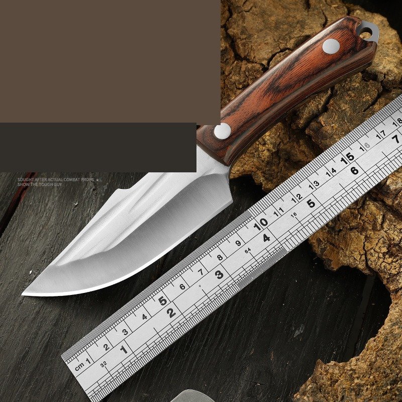 manual-clean-800-354.jpg Wood Handle Outdoor Fixed Knife outdoor knife product image