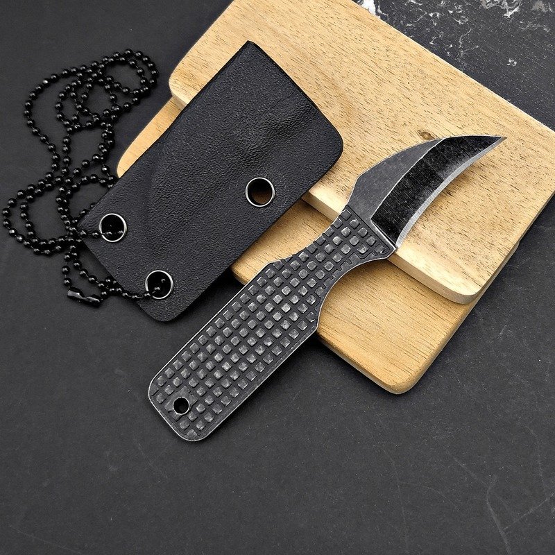 manual-clean-800-93.jpg Black Neck Outdoor Fixed Blade Knife outdoor knife product image