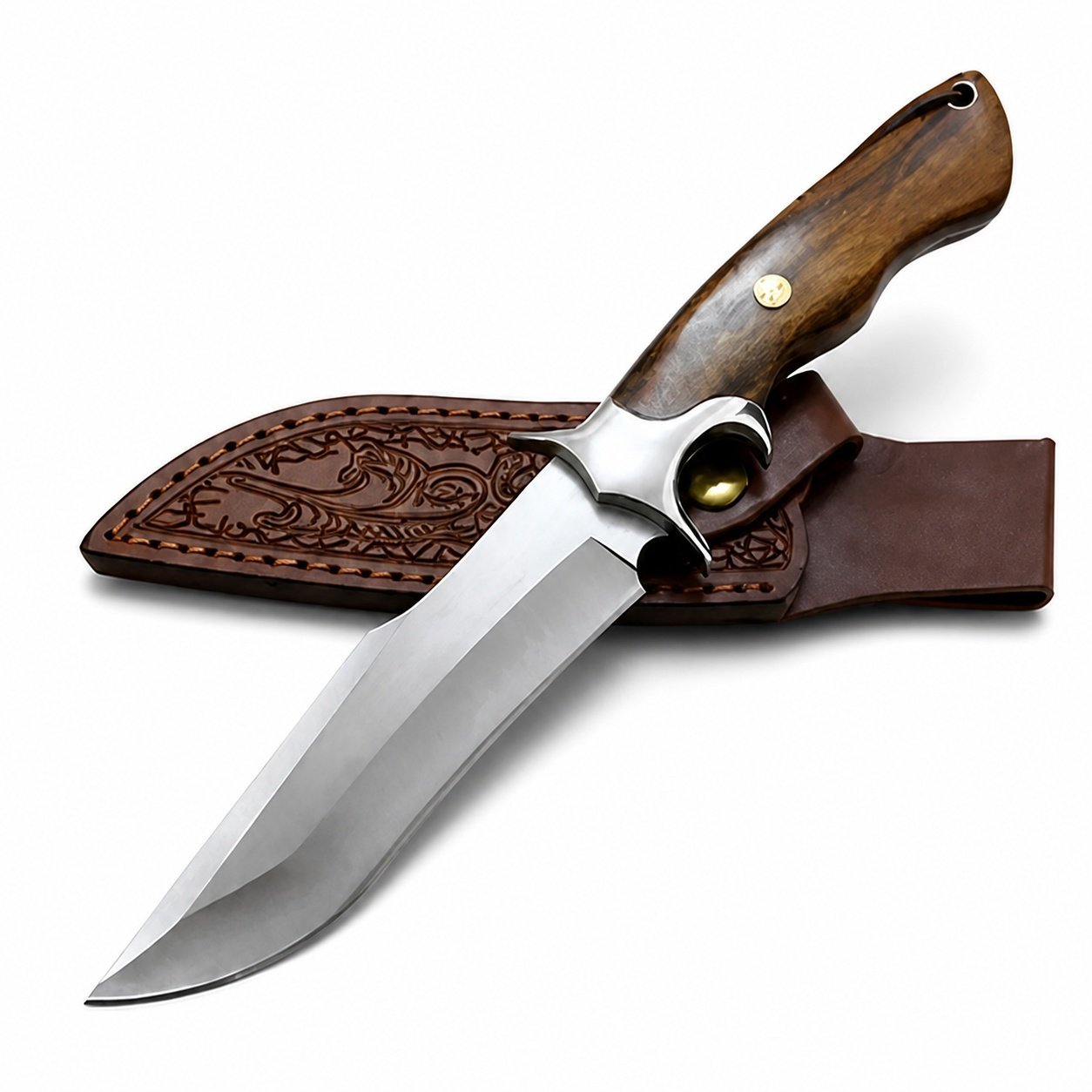 19440-main-white-clean.jpg M390 Powdered Steel Fixed Blade Knife – High Hardness Outdoor Survival Knife