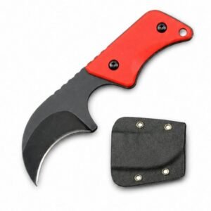 Neck Knife G10 handle with kydex sheath EDC tool -Orange