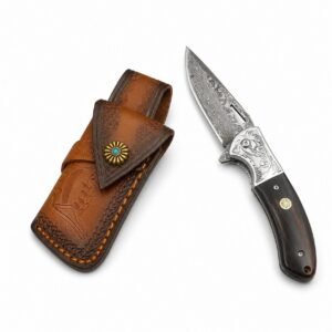 Damascus Folding Knife – High Hardness Outdoor Camping Knife