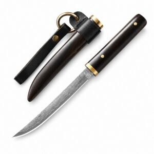Damascus steel VG10 outdoor knife portable knife collection knife sharp small straight knife