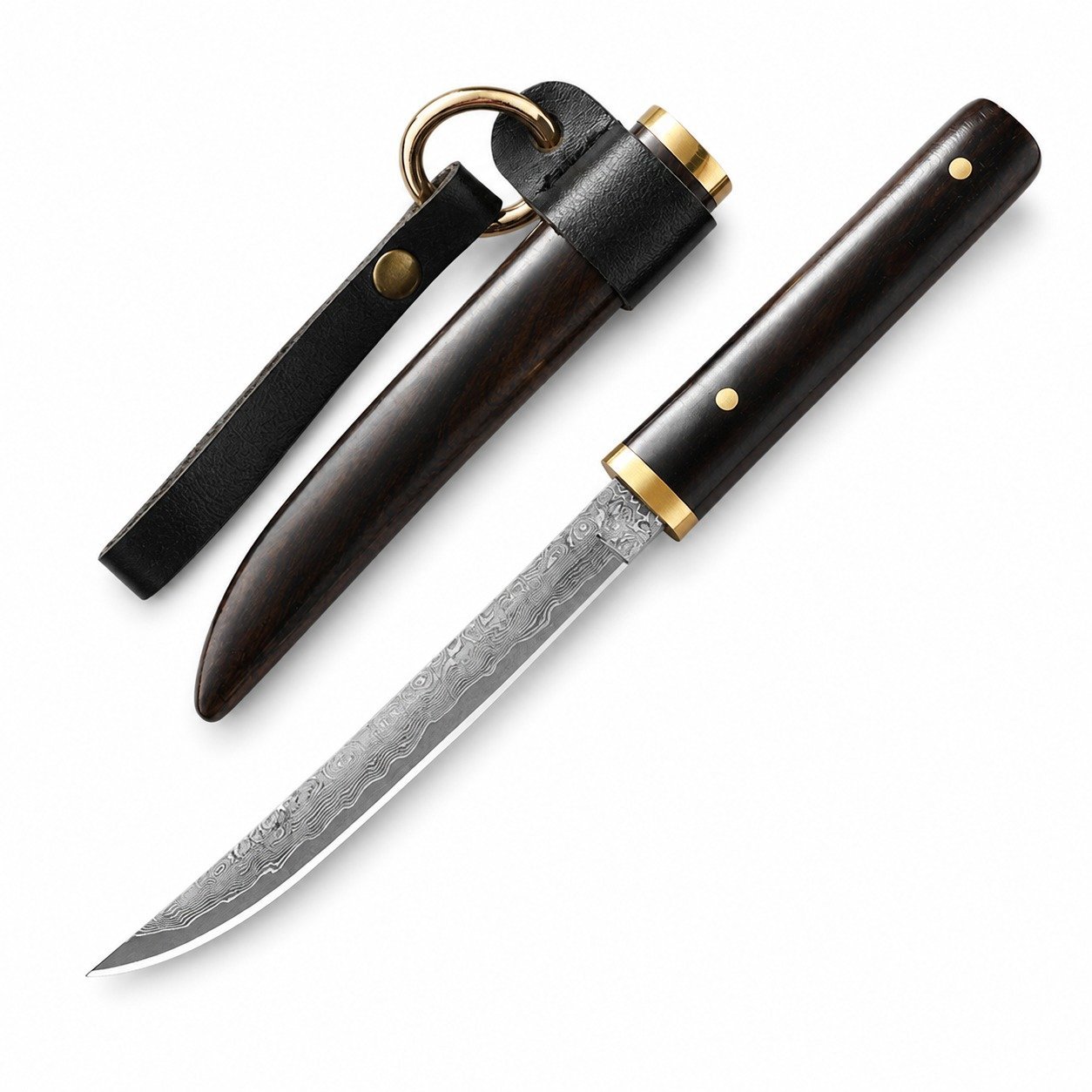 20016-main-white-clean.jpg Damascus steel VG10 outdoor knife portable knife collection knife sharp small straight knife