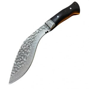 Damascus-Nepal Supreme Dog Leg Knife
