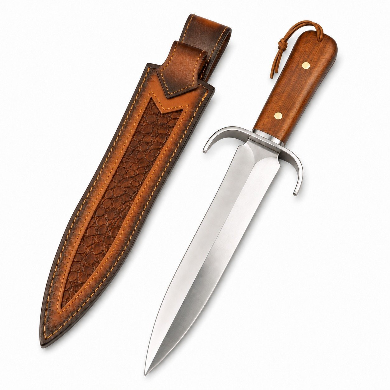 45703-main-white-clean.jpg Bee Sting Double-Edged Bowie Knife