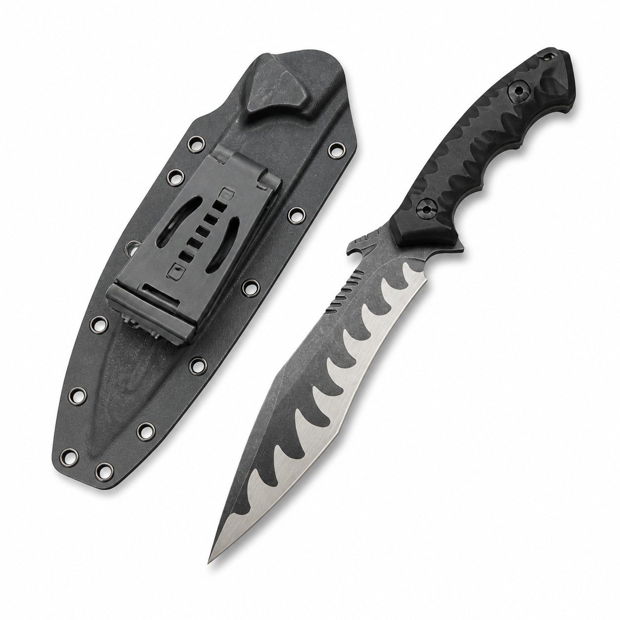 46036-main-white-clean.jpg K-Sheath Dragon Claw Fixed Blade Knife