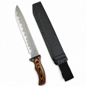 Mad Dog Voodoo Queen Red-Handle Fixed Blade Knife