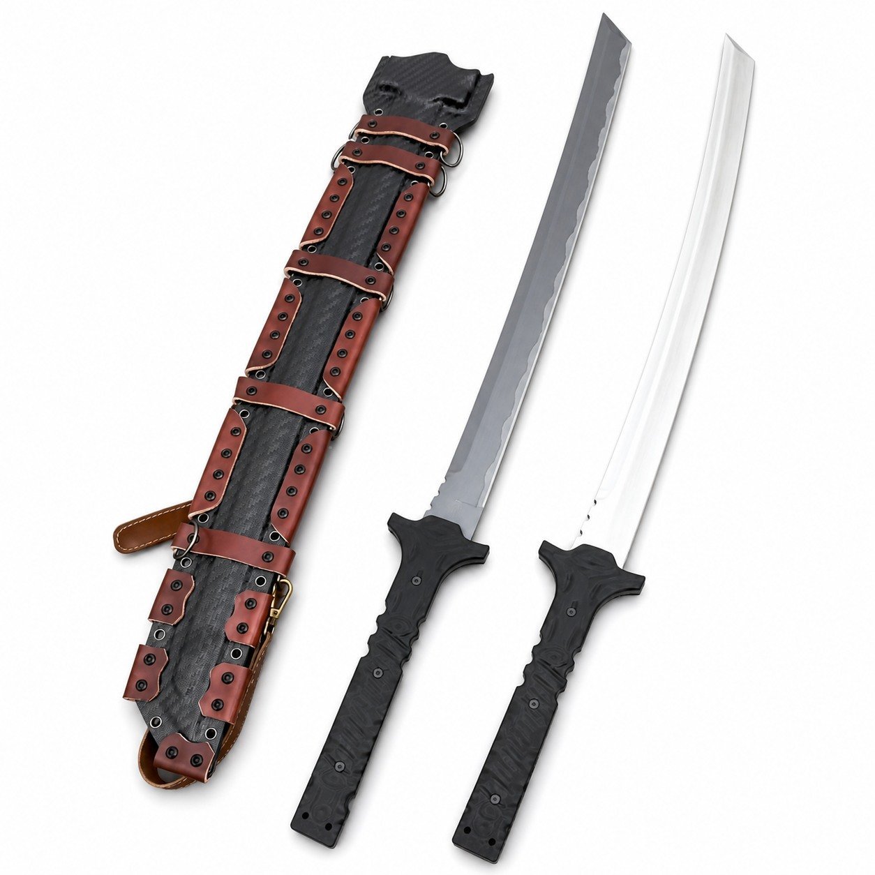 47106-main-white-clean.jpg Miller Bros. Premium Large Samurai Fixed Blade Knife