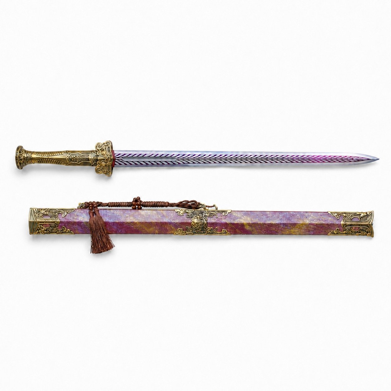 47232-main-white-clean.jpg Purple Pole Fixed Blade Knife