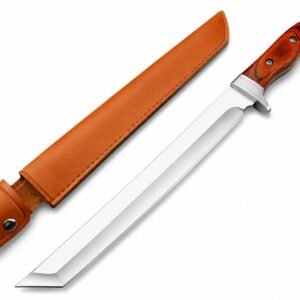Extended Version Of The Colored Wood Back Fixed Blade Knife