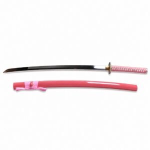 Pink Mirrored Samurai Fierce Dragon 26-inch Fixed Blade Knife